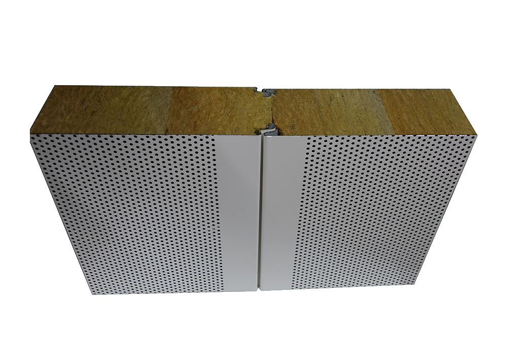 Acoustic panels for acoustic insulation in clean rooms