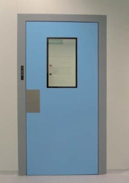 Puertas batientes casi enrasadas, chapa de 40 mm
