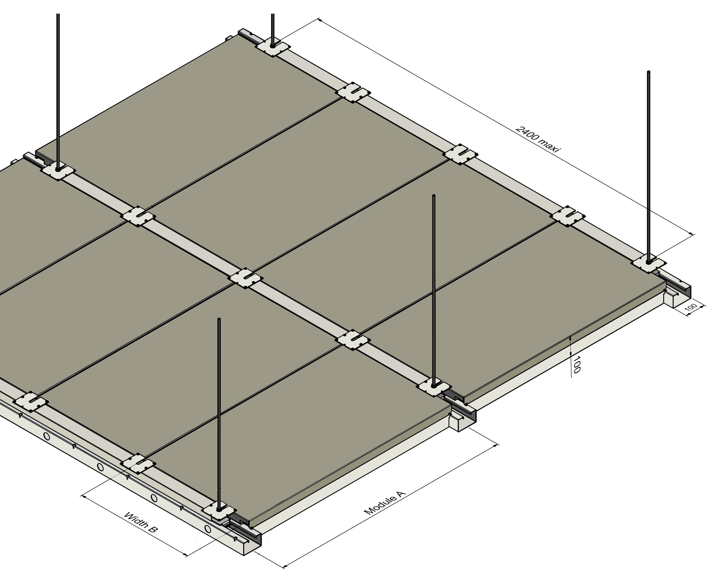PSD100 Modular Ceiling acoustic product image