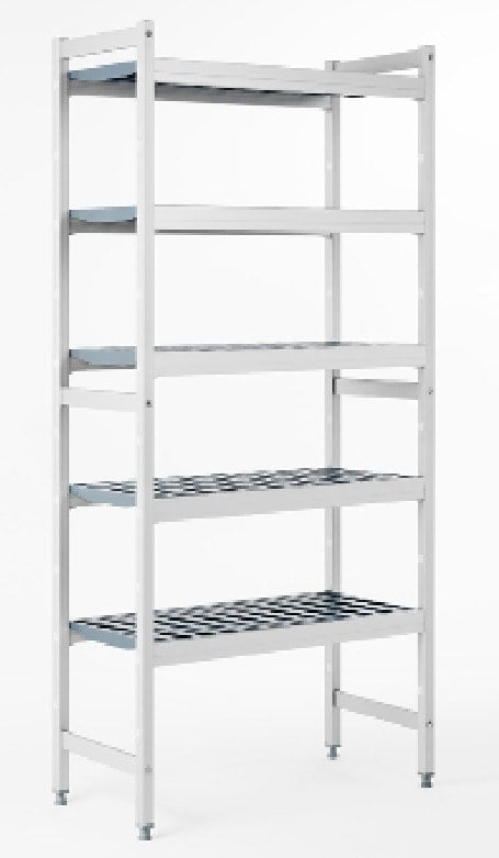 1) Uprights & 2) Shelves