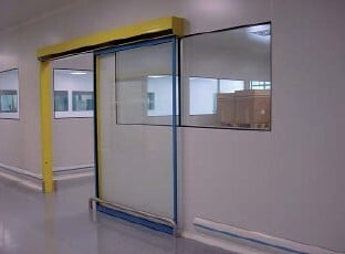 Airtight sliding doors - Manual or automatic door - 1 glazed leaf product image